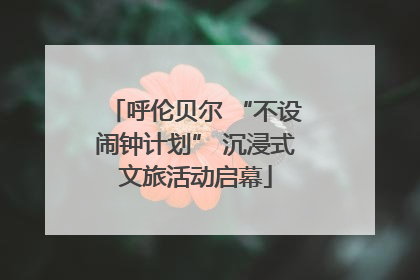 呼伦贝尔 “不设闹钟计划” 沉浸式文旅活动启幕