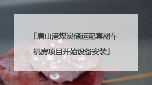 唐山港煤炭储运配套翻车机房项目开始设备安装