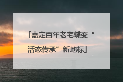 嘉定百年老宅蝶变“活态传承”新地标