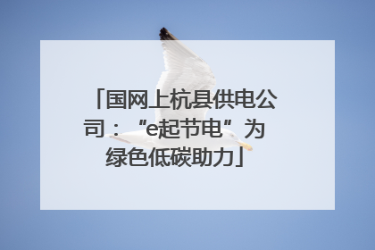 国网上杭县供电公司：“e起节电”为绿色低碳助力