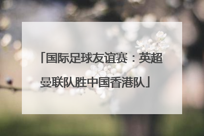 国际足球友谊赛：英超曼联队胜中国香港队