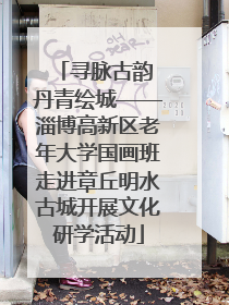 寻脉古韵 丹青绘城——淄博高新区老年大学国画班走进章丘明水古城开展文化研学活动