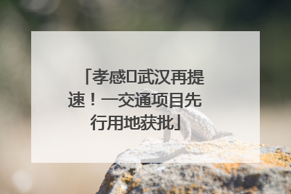 孝感⇋武汉再提速！一交通项目先行用地获批