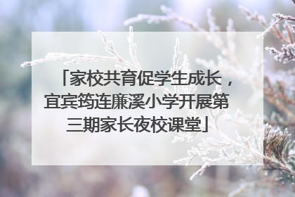 家校共育促学生成长，宜宾筠连廉溪小学开展第三期家长夜校课堂