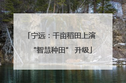 宁远：千亩稻田上演 “智慧种田” 升级