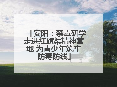 安阳：禁毒研学走进红旗渠精神营地 为青少年筑牢防毒防线