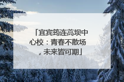 宜宾筠连蒿坝中心校：青春不散场，未来皆可期