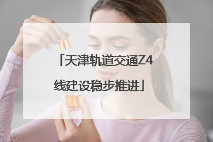 天津轨道交通Z4线建设稳步推进
