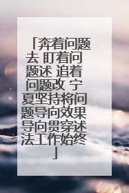 奔着问题去 盯着问题述 追着问题改 宁夏坚持将问题导向效果导向贯穿述法工作始终