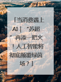 当消费遇上AI｜“苏超”再添一把火！人工智能将彻底颠覆绿茵场？