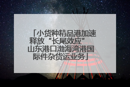 小货种精品港加速释放“长尾效应” 山东港口渤海湾港国际件杂货运业务