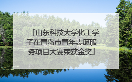 山东科技大学化工学子在青岛市青年志愿服务项目大赛荣获金奖