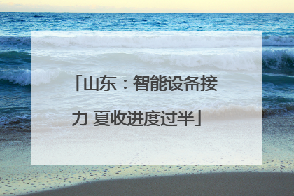 山东：智能设备接力 夏收进度过半