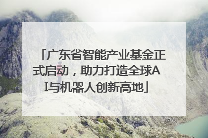 广东省智能产业基金正式启动，助力打造全球AI与机器人创新高地
