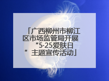 广西柳州市柳江区市场监管局开展“5·25爱肤日”主题宣传活动