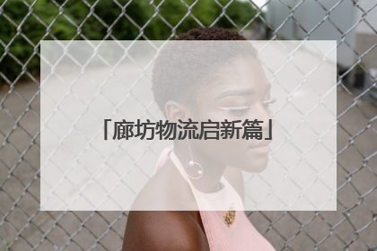 廊坊物流启新篇