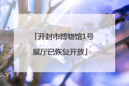开封市博物馆1号展厅已恢复开放
