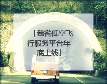 我省低空飞行服务平台年底上线