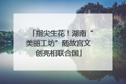 指尖生花！湖南“美丽工坊”随故宫文创亮相联合国