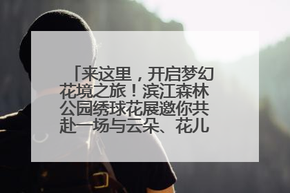 来这里，开启梦幻花境之旅！滨江森林公园绣球花展邀你共赴一场与云朵、花儿的浪漫之约