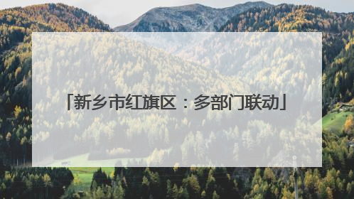 新乡市红旗区：多部门联动