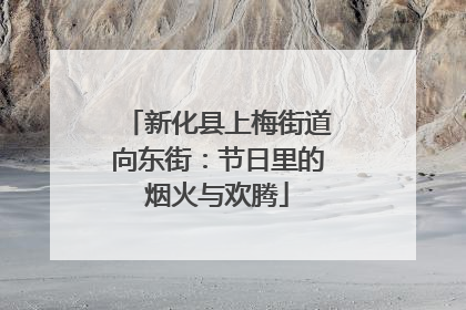 新化县上梅街道向东街：节日里的烟火与欢腾