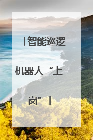 智能巡逻机器人“上岗”