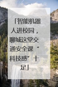 智能机器人进校园，聊城这堂交通安全课“科技感”十足