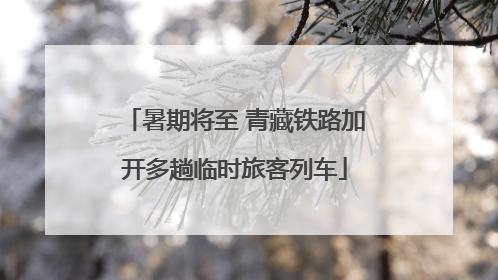暑期将至 青藏铁路加开多趟临时旅客列车