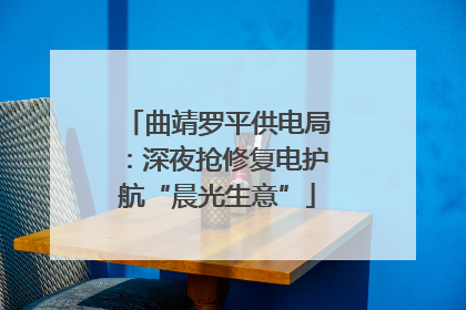 曲靖罗平供电局：深夜抢修复电护航“晨光生意”