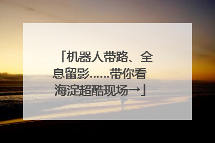 机器人带路、全息留影……带你看海淀超酷现场→