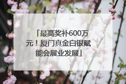 最高奖补600万元！厦门真金白银赋能会展业发展