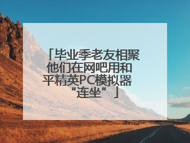 毕业季老友相聚 他们在网吧用和平精英PC模拟器“连坐”
