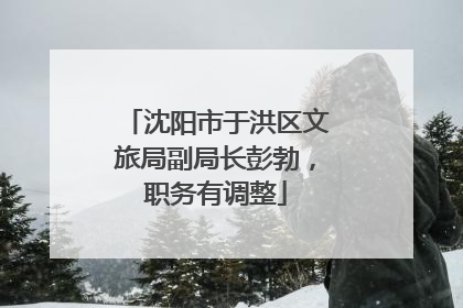 沈阳市于洪区文旅局副局长彭勃，职务有调整