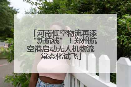 河南低空物流再添“新航线”！郑州航空港启动无人机物流常态化试飞