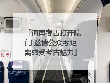 河南考古打开院门 邀请公众零距离感受考古魅力