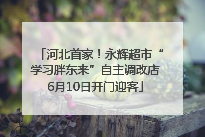 河北首家！永辉超市“学习胖东来”自主调改店6月10日开门迎客