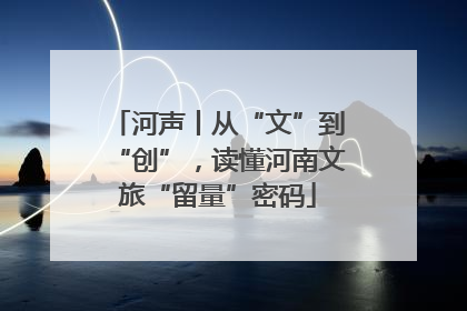 河声丨从“文”到“创”，读懂河南文旅“留量”密码