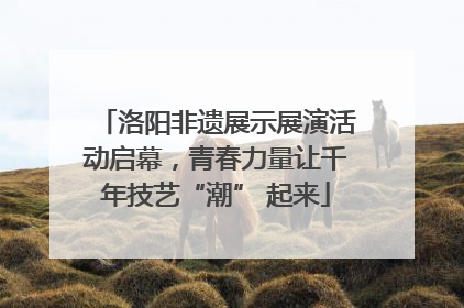 洛阳非遗展示展演活动启幕，青春力量让千年技艺“潮” 起来