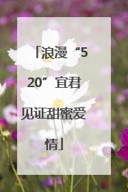 浪漫“520”宜君见证甜蜜爱情