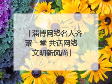 淄博网络名人齐聚一堂 共话网络文明新风尚