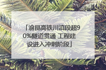 渝昆高铁川滇段超90%隧道贯通 工程建设进入冲刺阶段