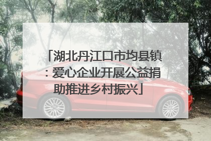 湖北丹江口市均县镇：爱心企业开展公益捐助推进乡村振兴