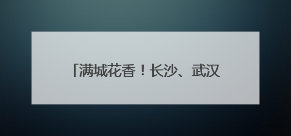 满城花香！长沙、武汉、南昌、岳阳四城联动“送你十万朵栀子花”
