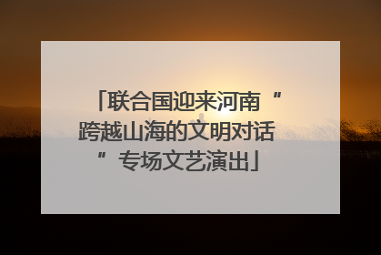 联合国迎来河南“跨越山海的文明对话”专场文艺演出