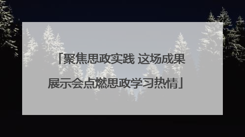 聚焦思政实践 这场成果展示会点燃思政学习热情