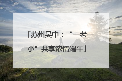苏州吴中：“一老一小”共享浓情端午