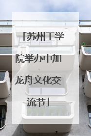 苏州工学院举办中加龙舟文化交流节