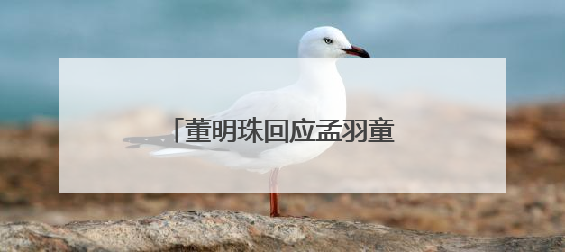 董明珠回应孟羽童能否再回格力→