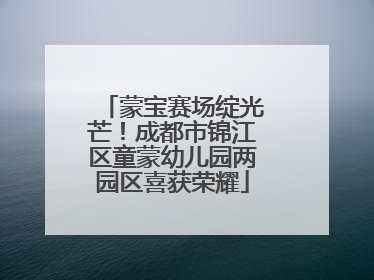 蒙宝赛场绽光芒！成都市锦江区童蒙幼儿园两园区喜获荣耀